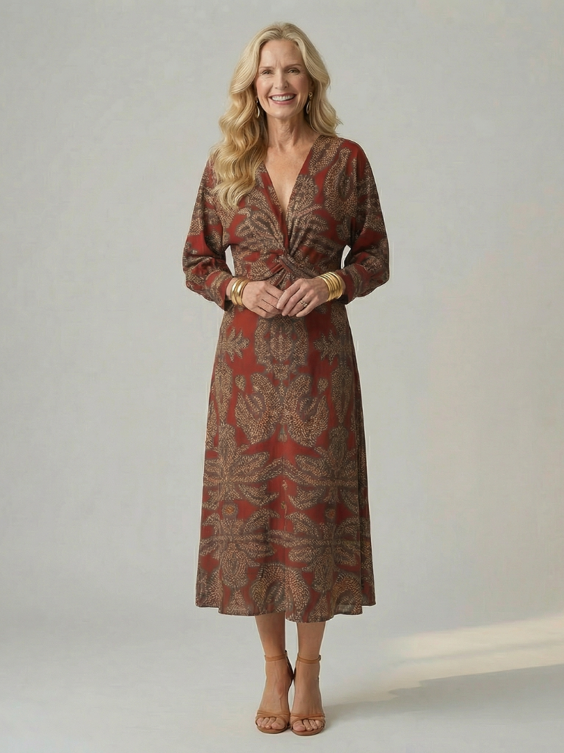 Alicja | Robe Midi Portefeuille