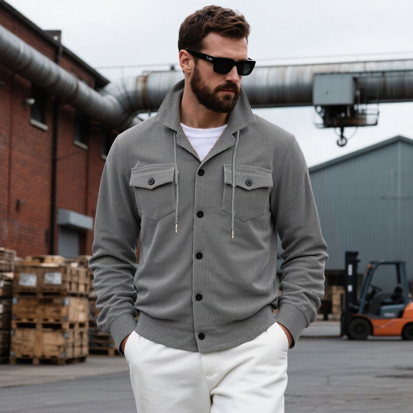 Bruno™ | Veste en velours côtelé avec boutons