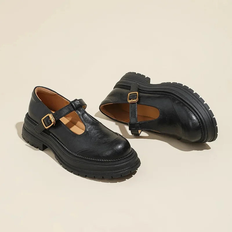 Chiara™ | Escarpins Mary Jane élégants en cuir de haute qualité