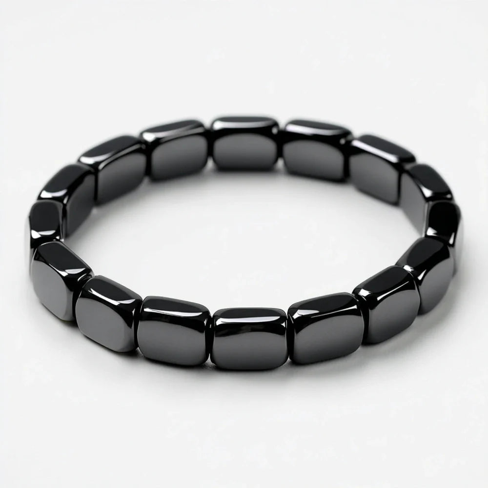 HEMOS™ | Bracelet en Hématite Naturelle