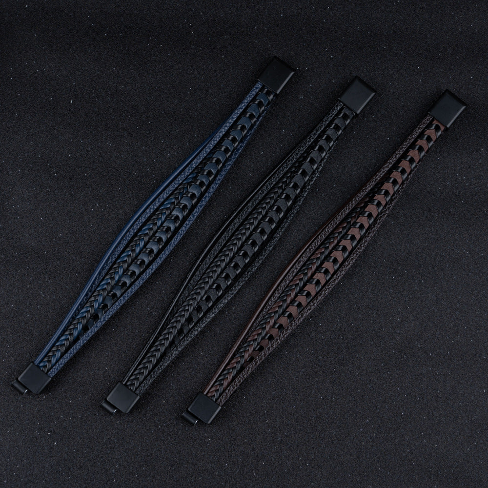 BRACELET HOMME EN CUIR DE LUXE