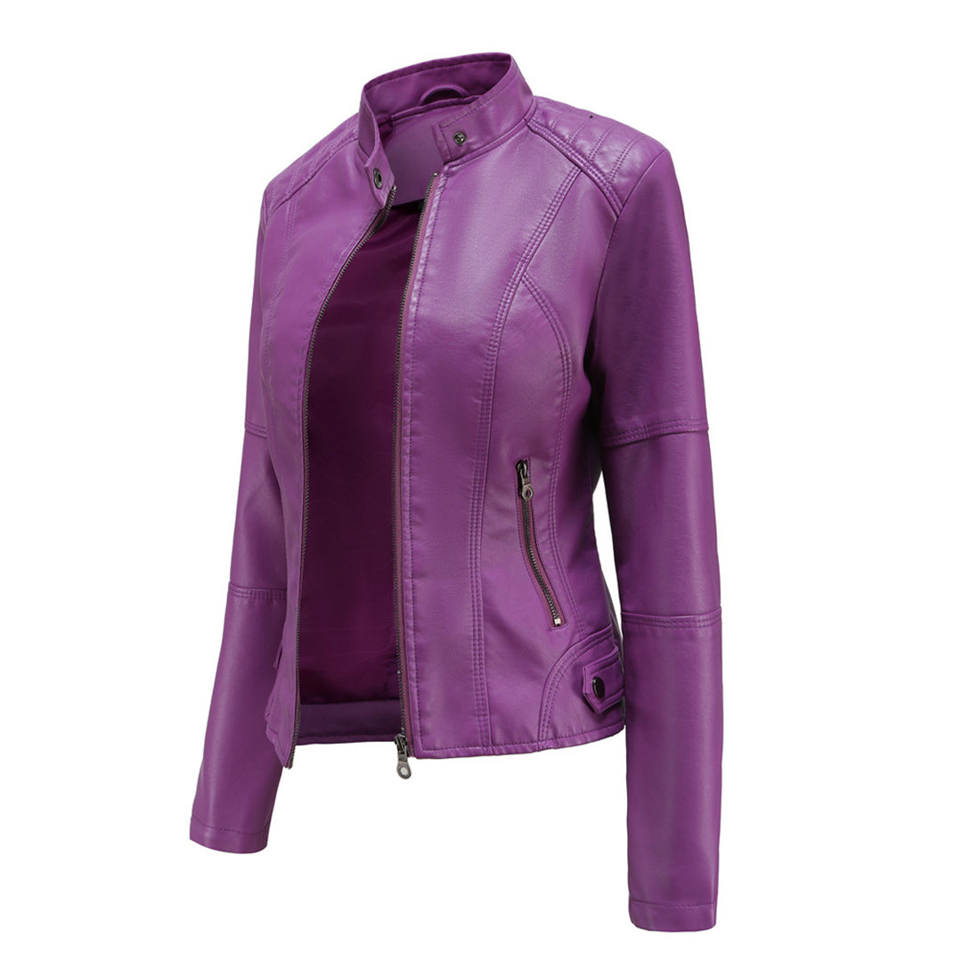 Milena™ | Veste en Cuir Élégante