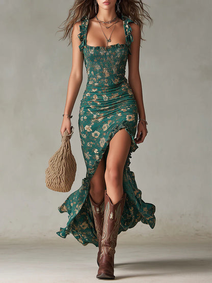 Bianca - Robe boho fleurie au charme sauvage