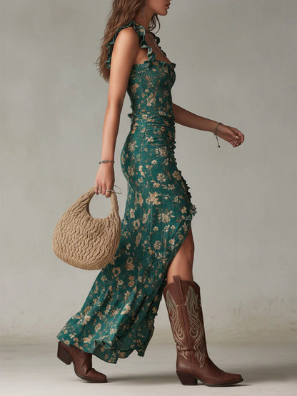 Bianca - Robe boho fleurie au charme sauvage