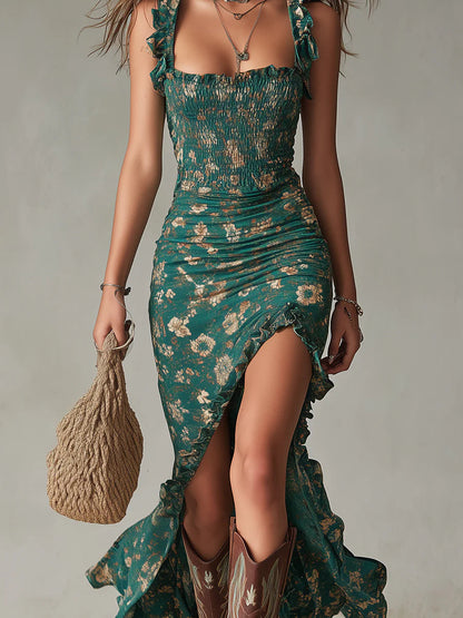 Bianca - Robe boho fleurie au charme sauvage