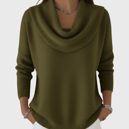 Julia | Maglia con Collo Drappeggiato