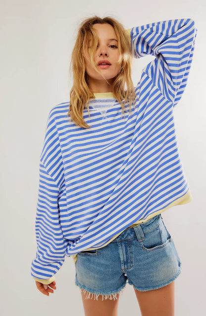 Agathe™ | Pull Rayé Oversize