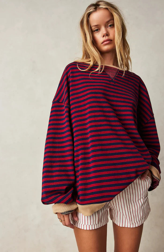 Agathe™ | Pull Rayé Oversize