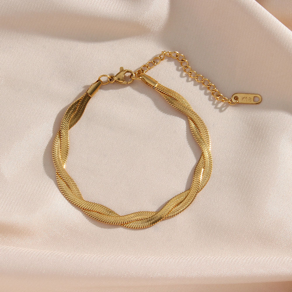 Bracelet Torsadé en Or 18K