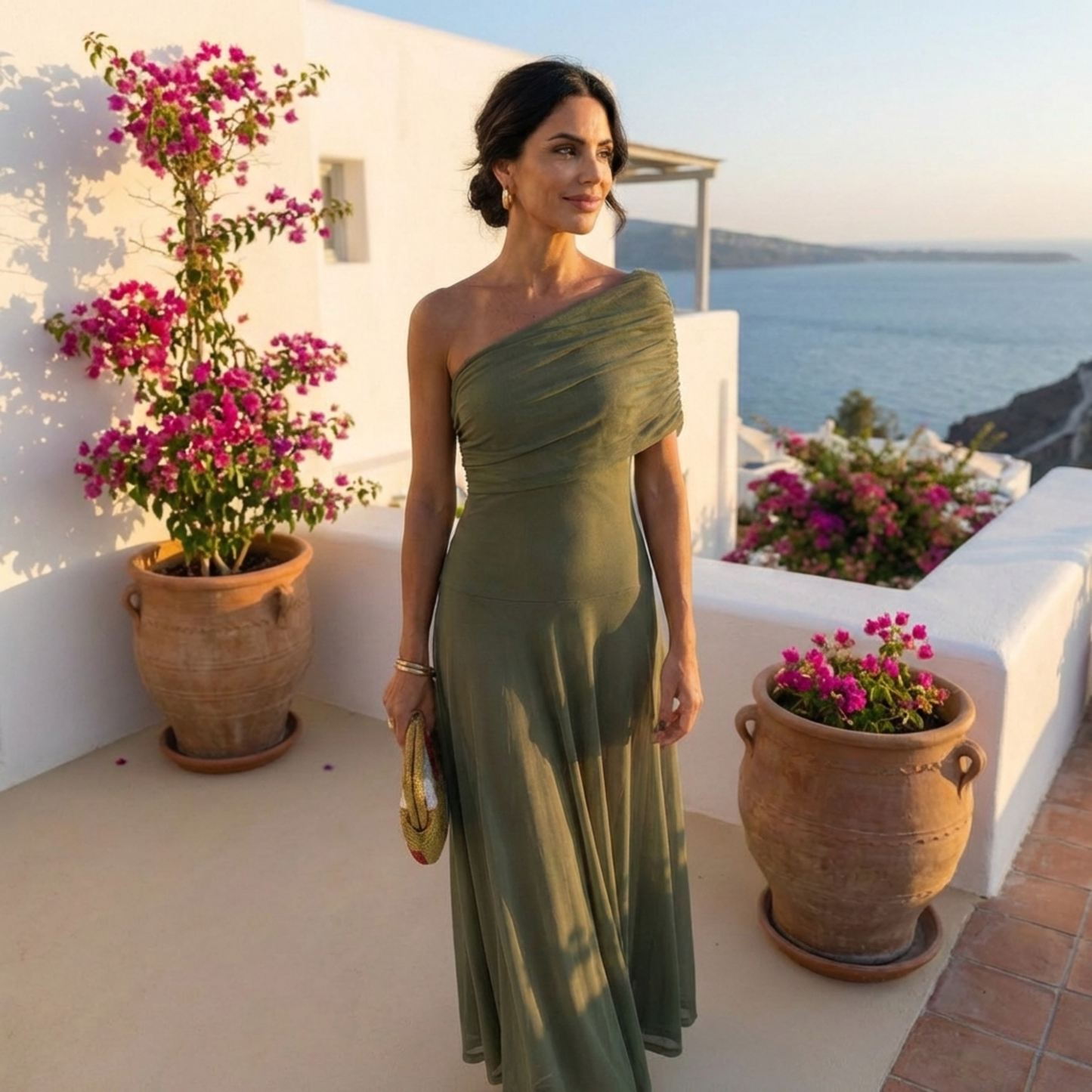 Uma | Robe Longue Fluide Élégante Jour et Nuit
