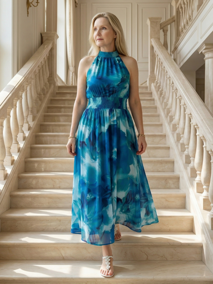 Martyna | Robe Midi Halter