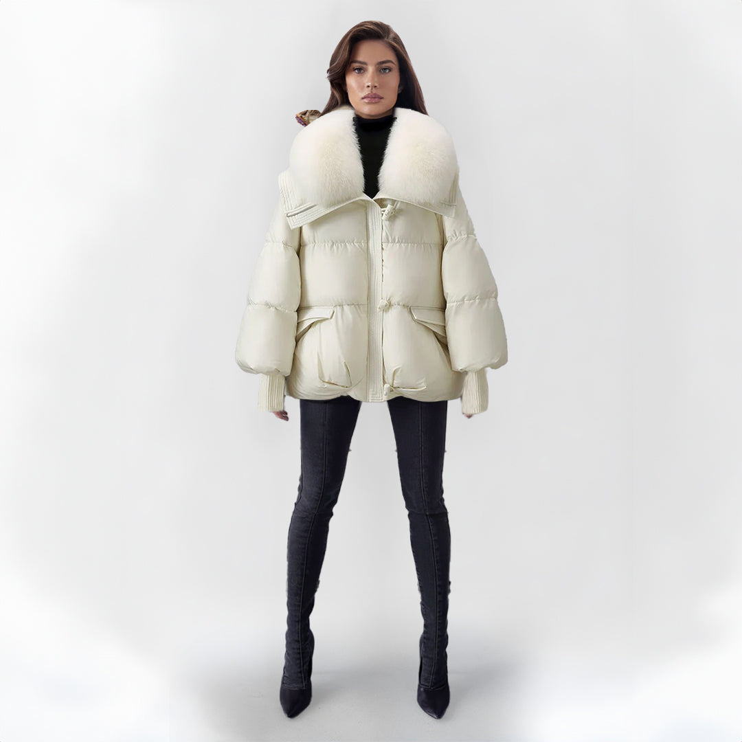 Aurélie™ | Manteau d’Hiver Luxe avec Col Chaud