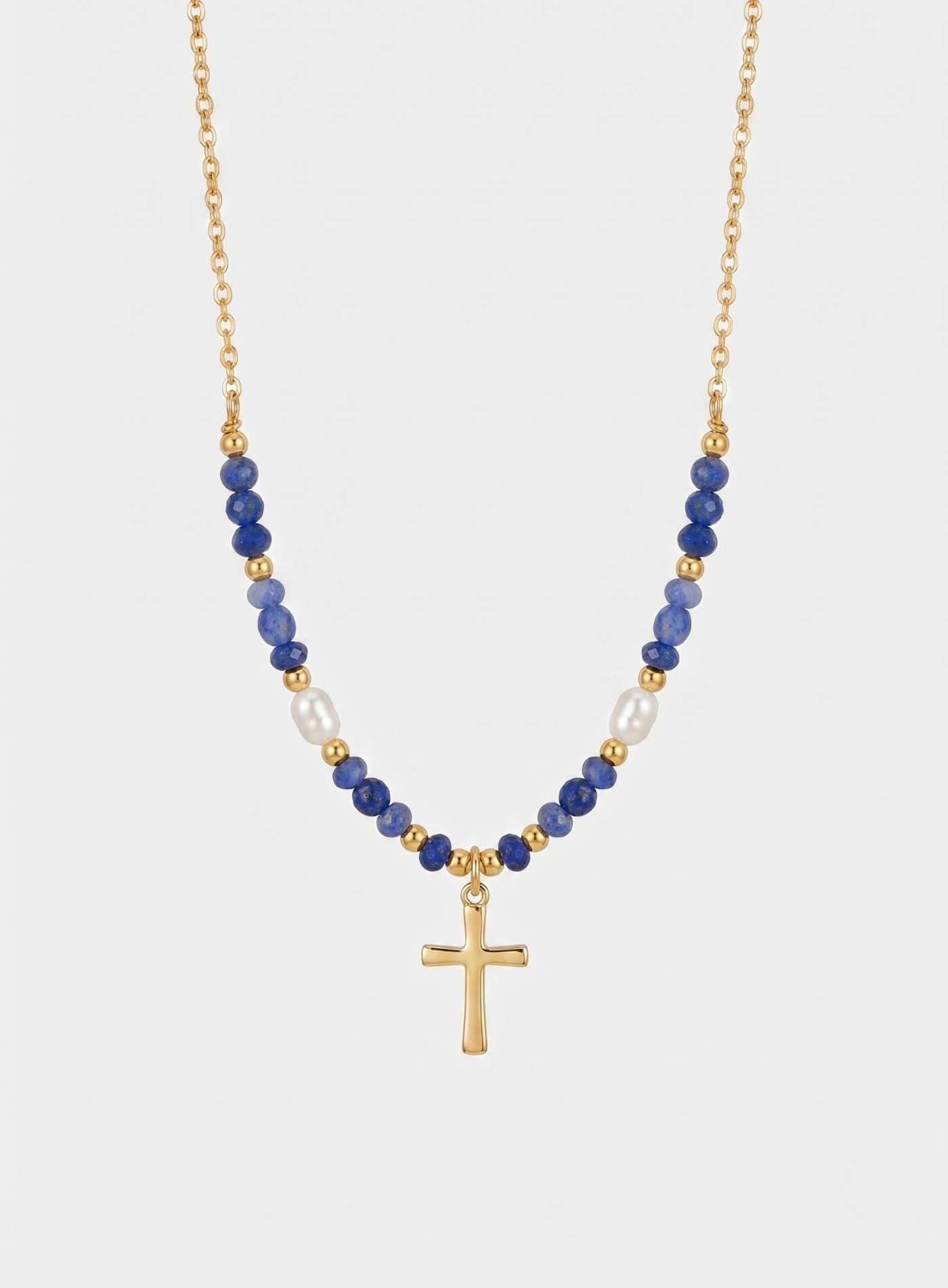 Collier Croix Coloré