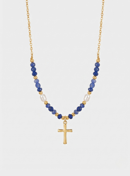 Collier Croix Coloré