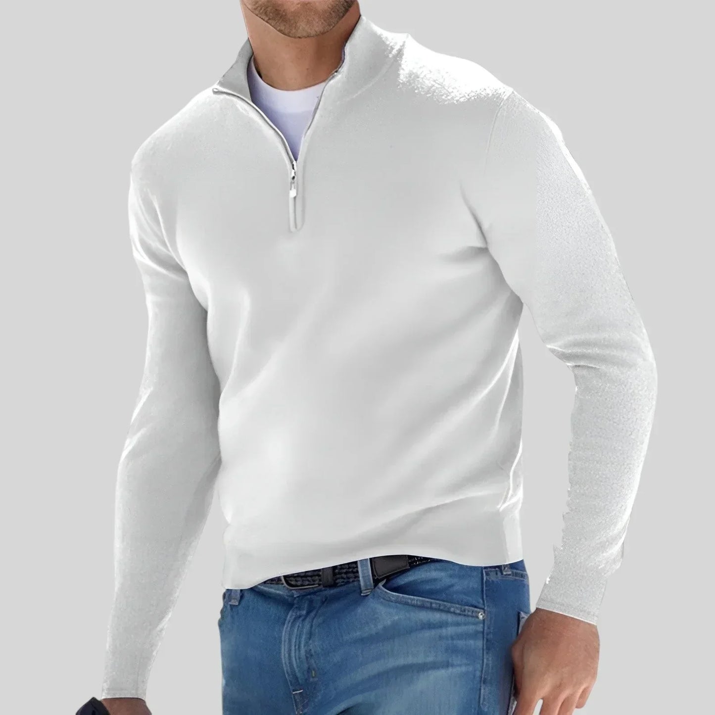 ALESSANDRO | MAGLIONE CON ZIP PREMIUM