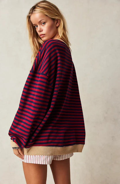 Agathe™ | Pull Rayé Oversize