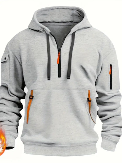 LUCA | FELPA IN PILE CASUAL CON CAPPUCCIO
