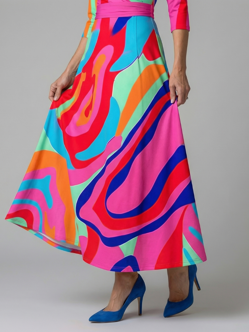 Joanna | Robe Midi à Décolleté Croisé