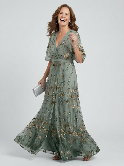 Aneta | Robe Maxi Halter Florale