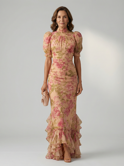 Aleksandra | Robe Maxi à Col Haut