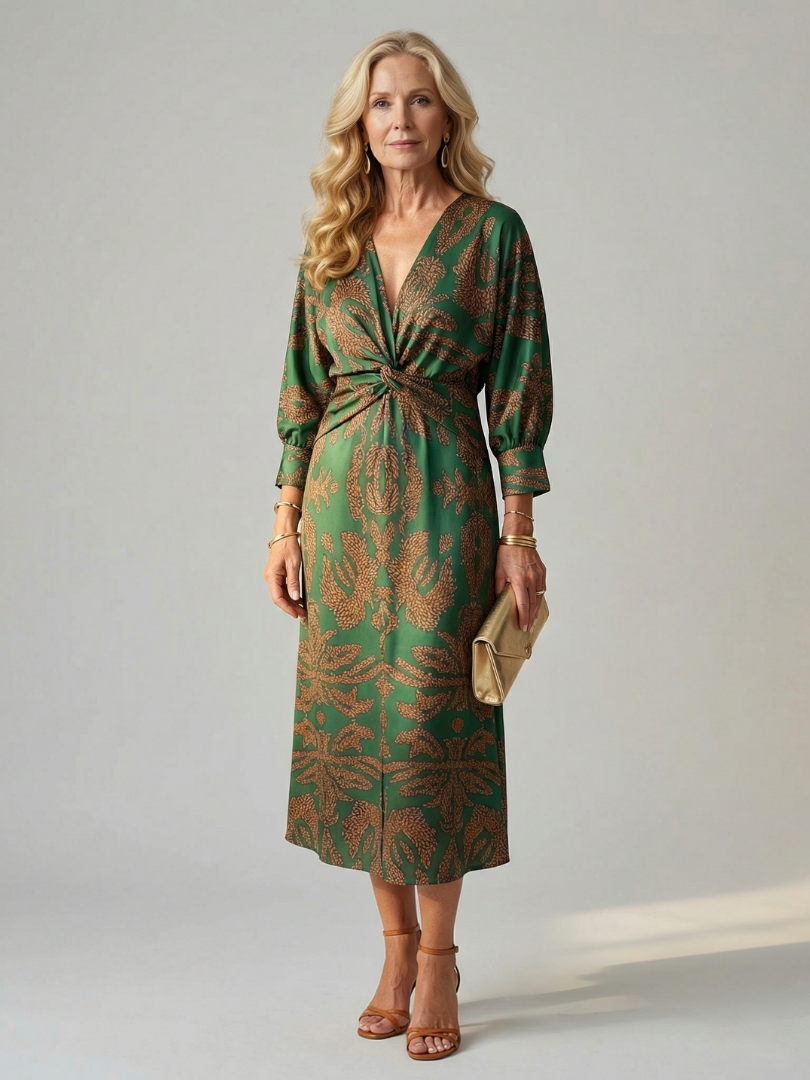 Alicja | Robe Midi Portefeuille