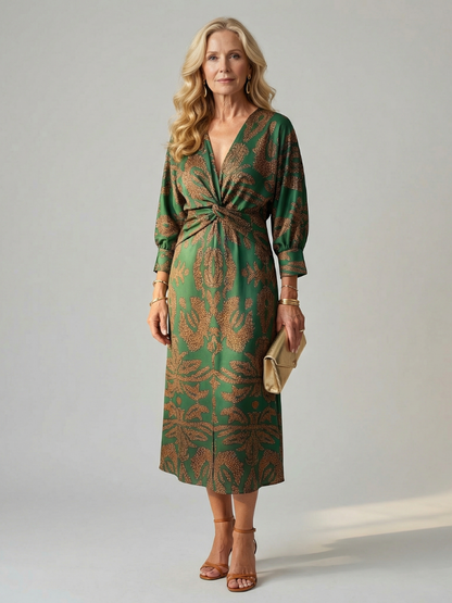 Alicja | Robe Midi Portefeuille