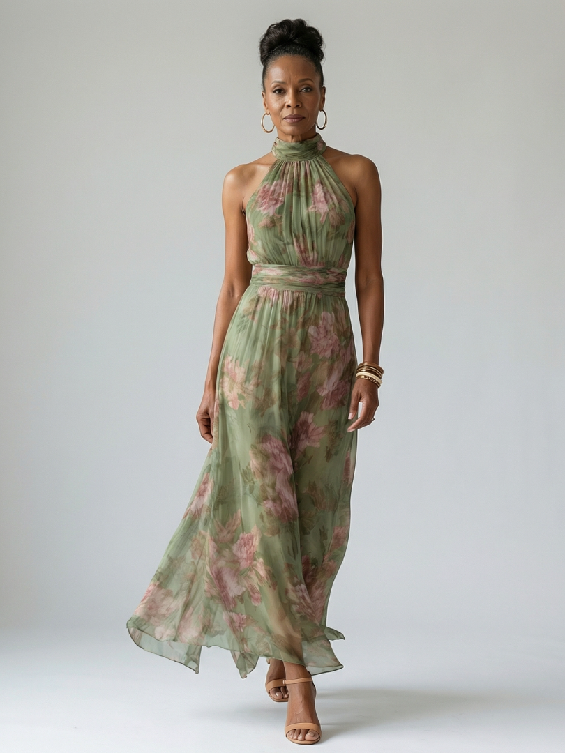 Mirelle | Robe Midi Halter