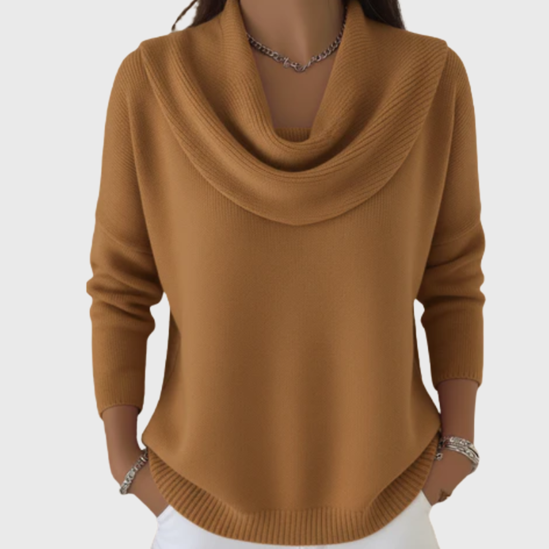 Julia | Maglia con Collo Drappeggiato