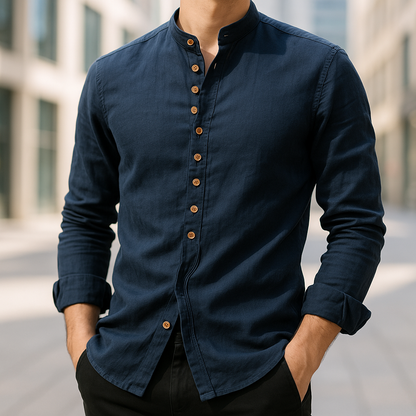 SHIBUI | CAMICIA IN LINO E COTONE