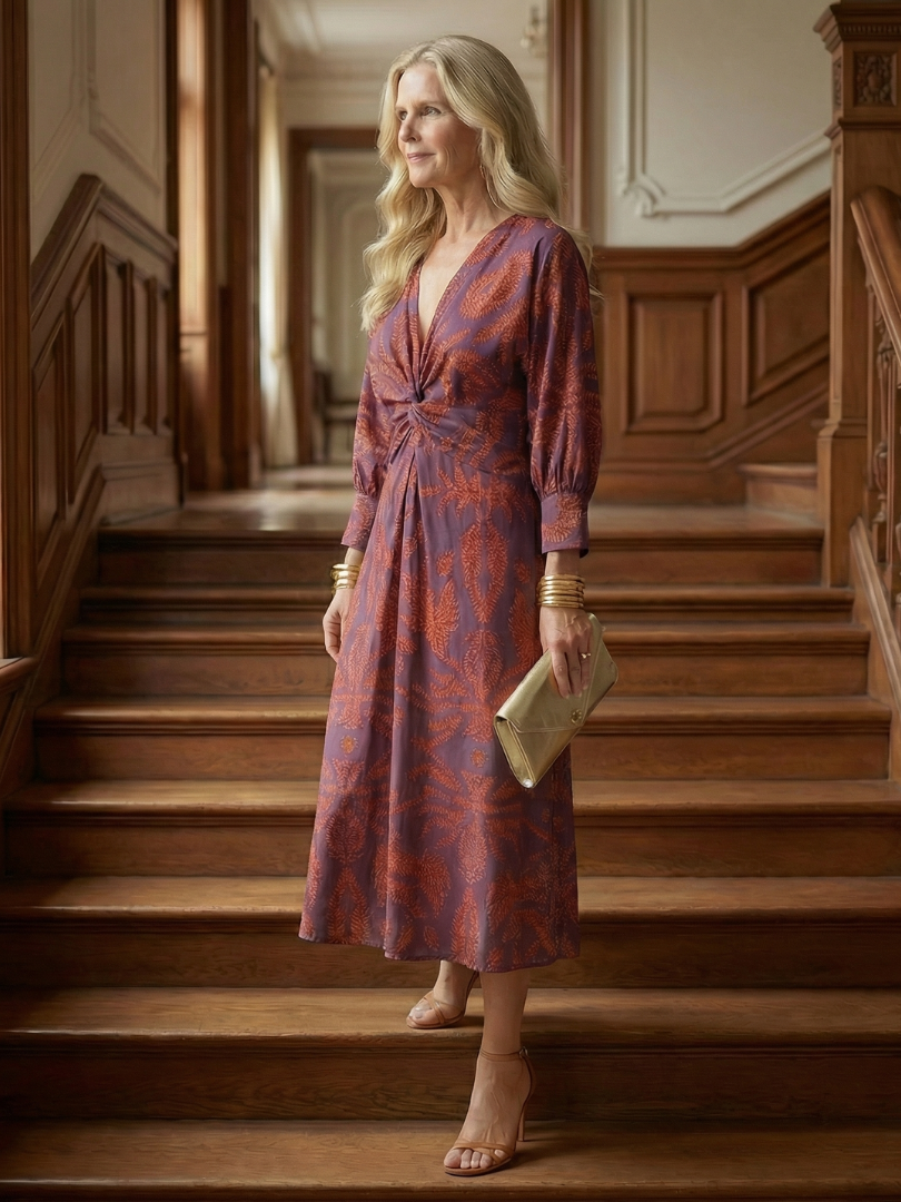 Alicja | Robe Midi Portefeuille
