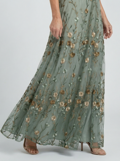 Aneta | Robe Maxi Halter Florale