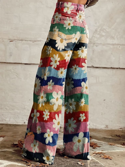 Léon - Pantalons Floraux Élégants