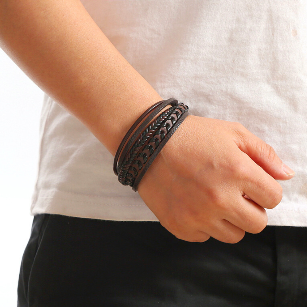 ALYON LYON | BRACELET HOMME EN CUIR DE LUXE