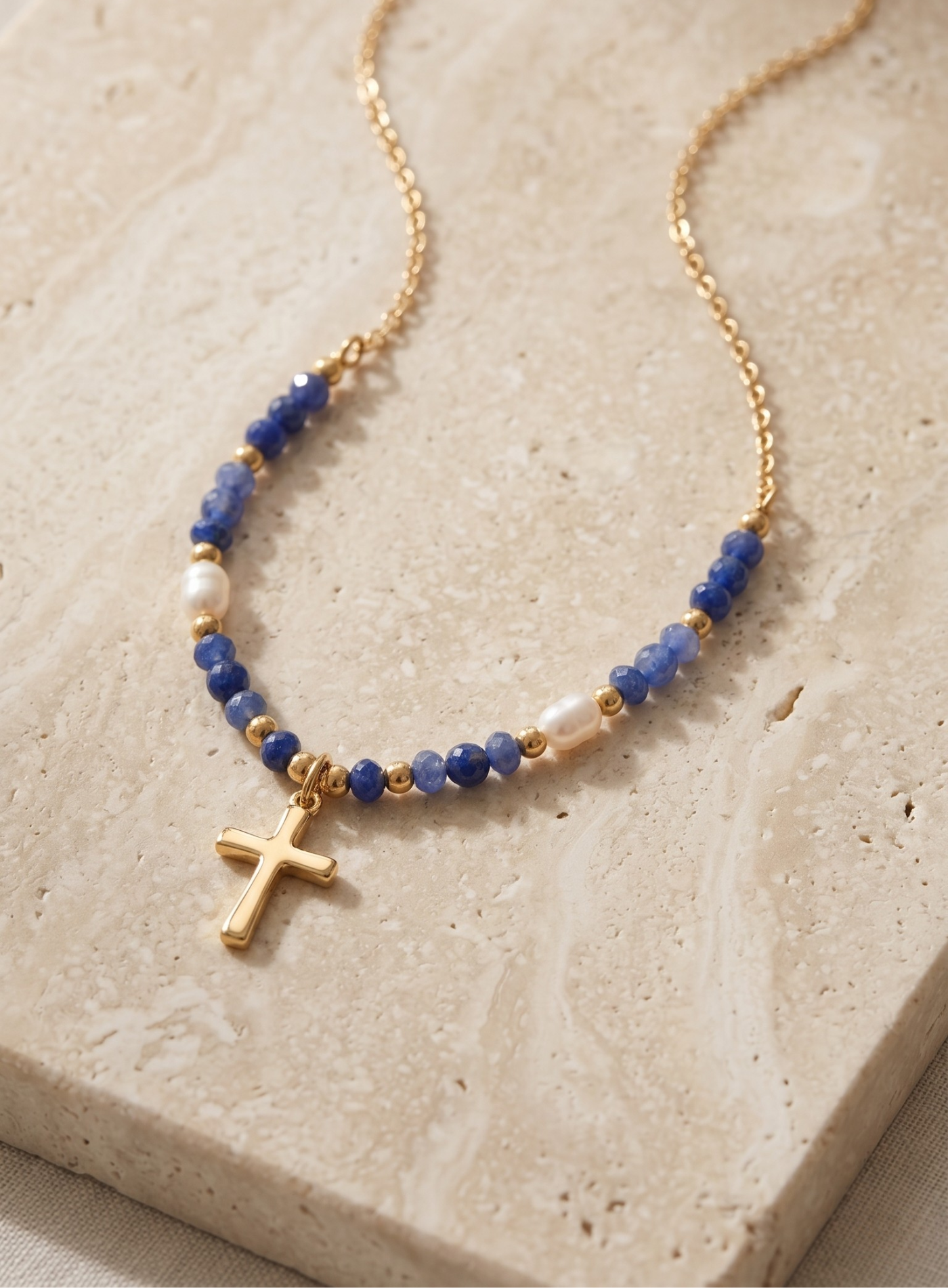 Collier Croix Coloré