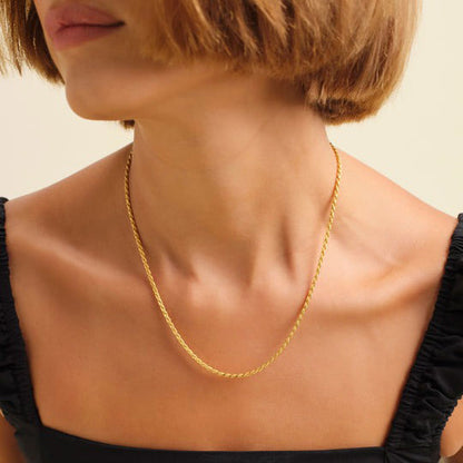 Collier Chaîne Élégant en Or 18K