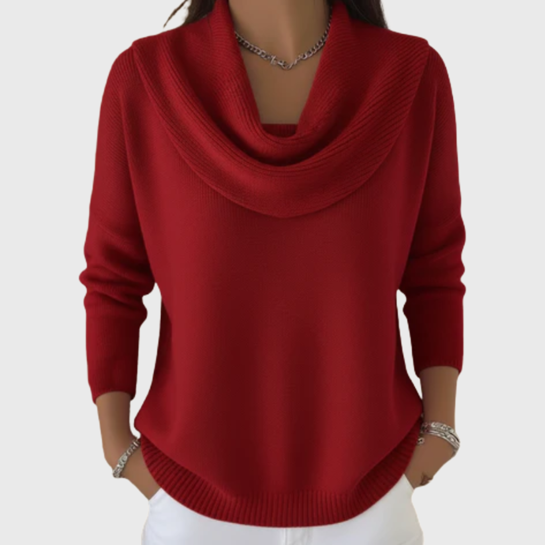 Julia | Maglia con Collo Drappeggiato