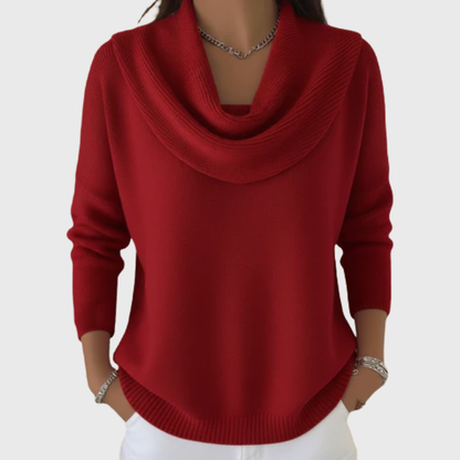 Julia | Maglia con Collo Drappeggiato