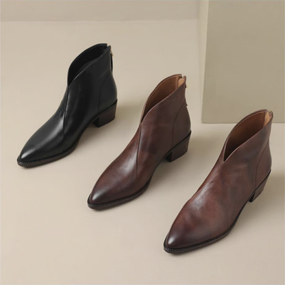 Lorène™ | Bottines de Luxe avec Talon Élégant