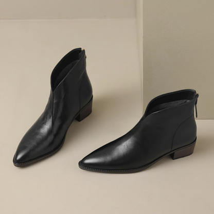 Lorène™ | Bottines de Luxe avec Talon Élégant