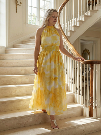 Martyna | Robe Midi Halter