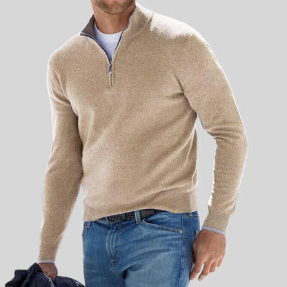 ALESSANDRO | MAGLIONE CON ZIP PREMIUM