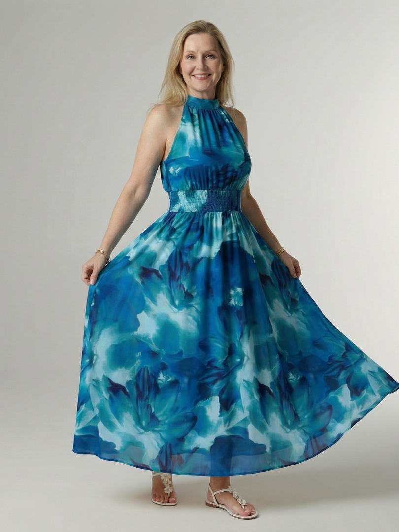Martyna | Robe Midi Halter