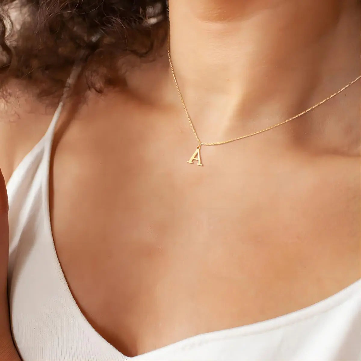 Collier Initiales en Or 18K