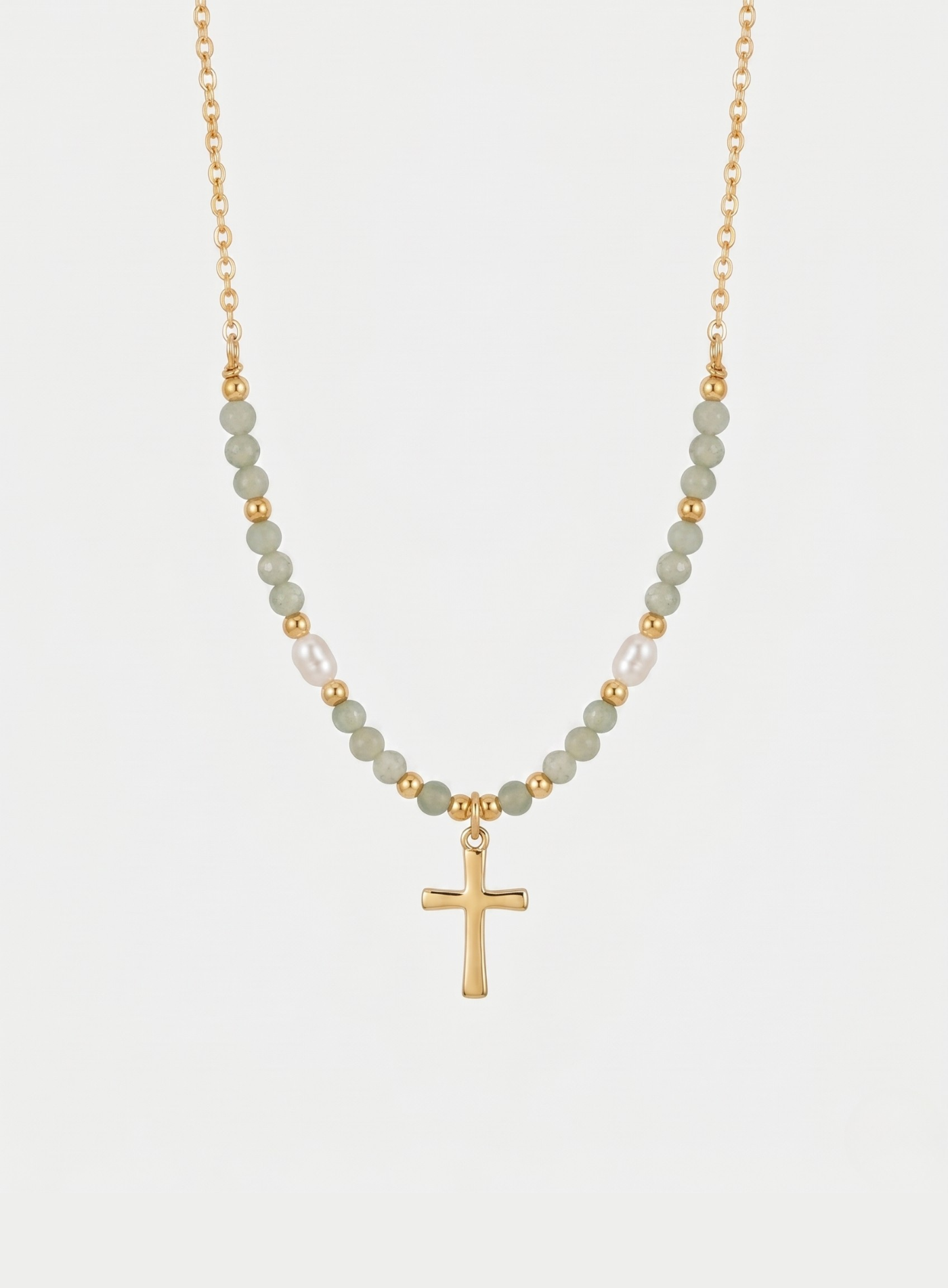Collier Croix Coloré