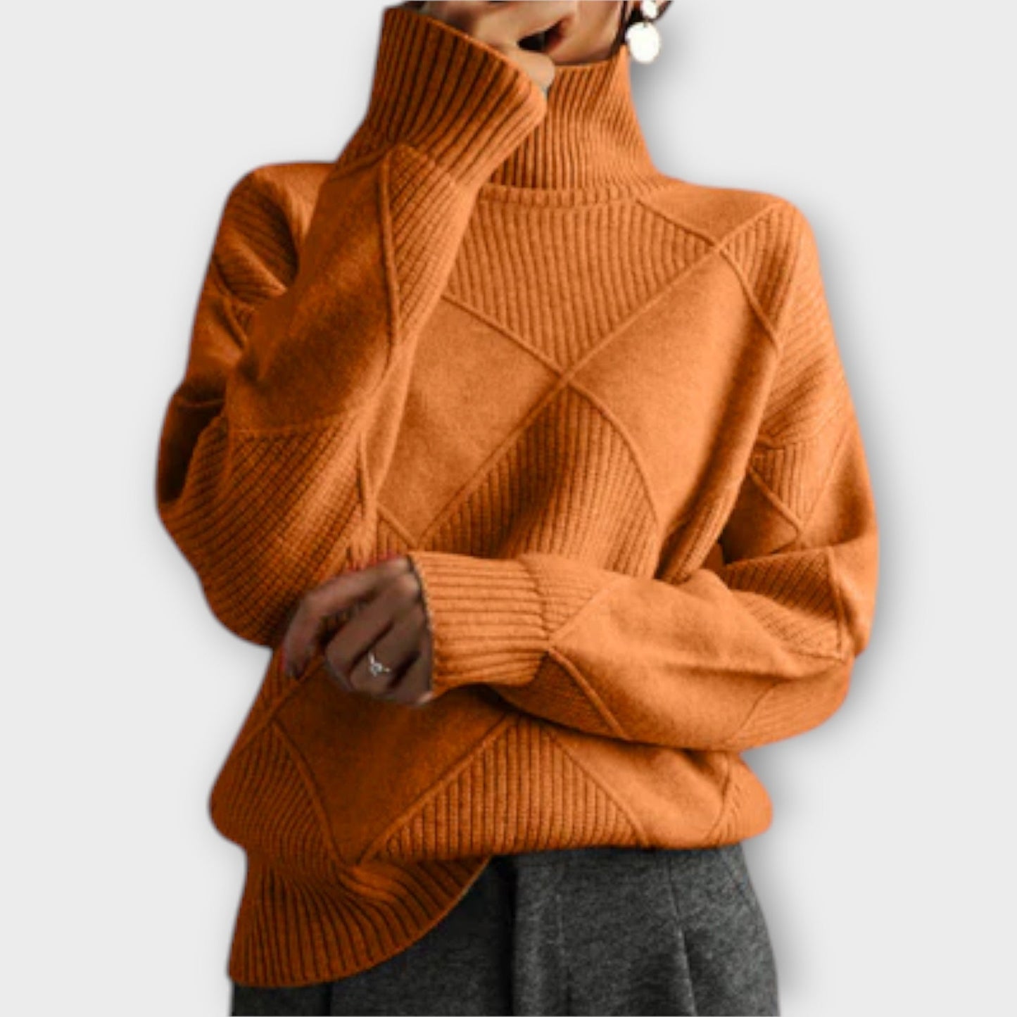 Melanie - Maglione Collo Alto Confortevole