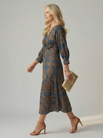 Alicja | Robe Midi Portefeuille