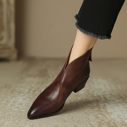Lorène™ | Bottines de Luxe avec Talon Élégant