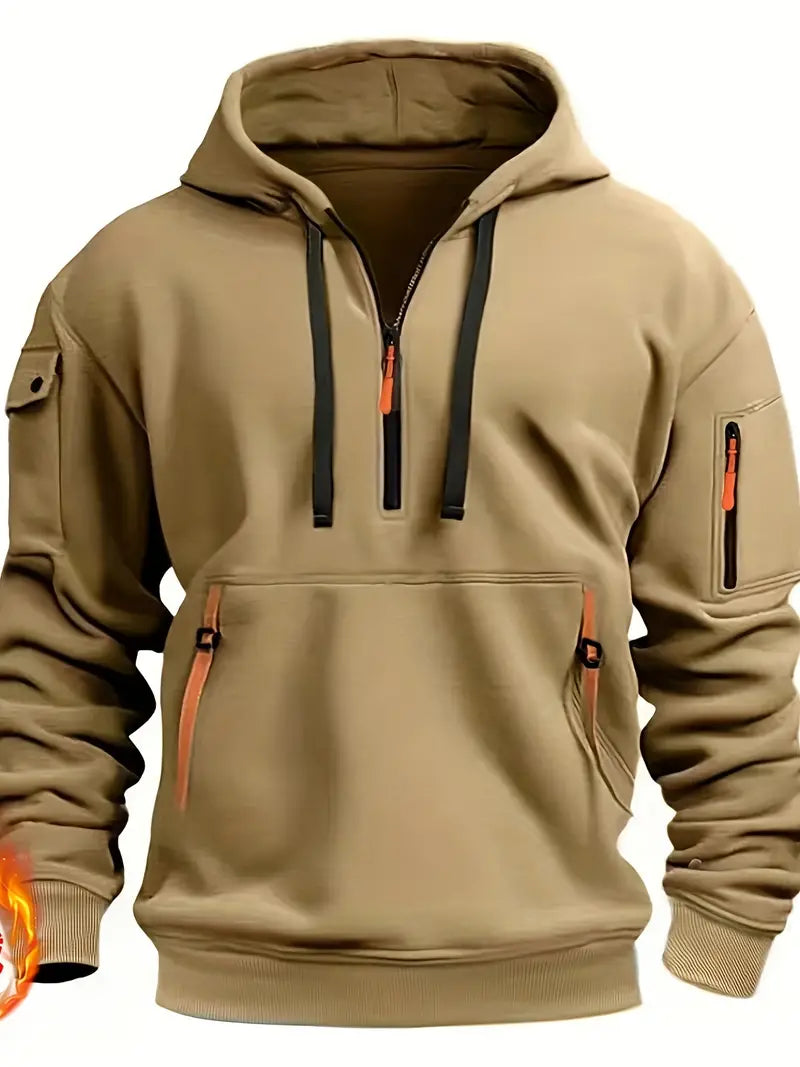 LUCA | FELPA IN PILE CASUAL CON CAPPUCCIO