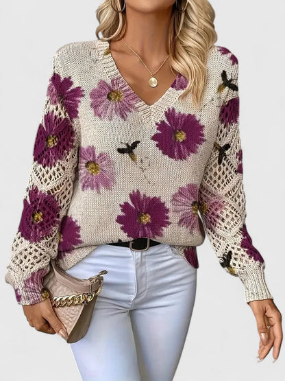 Aurélie™ | Élégance florale Pull