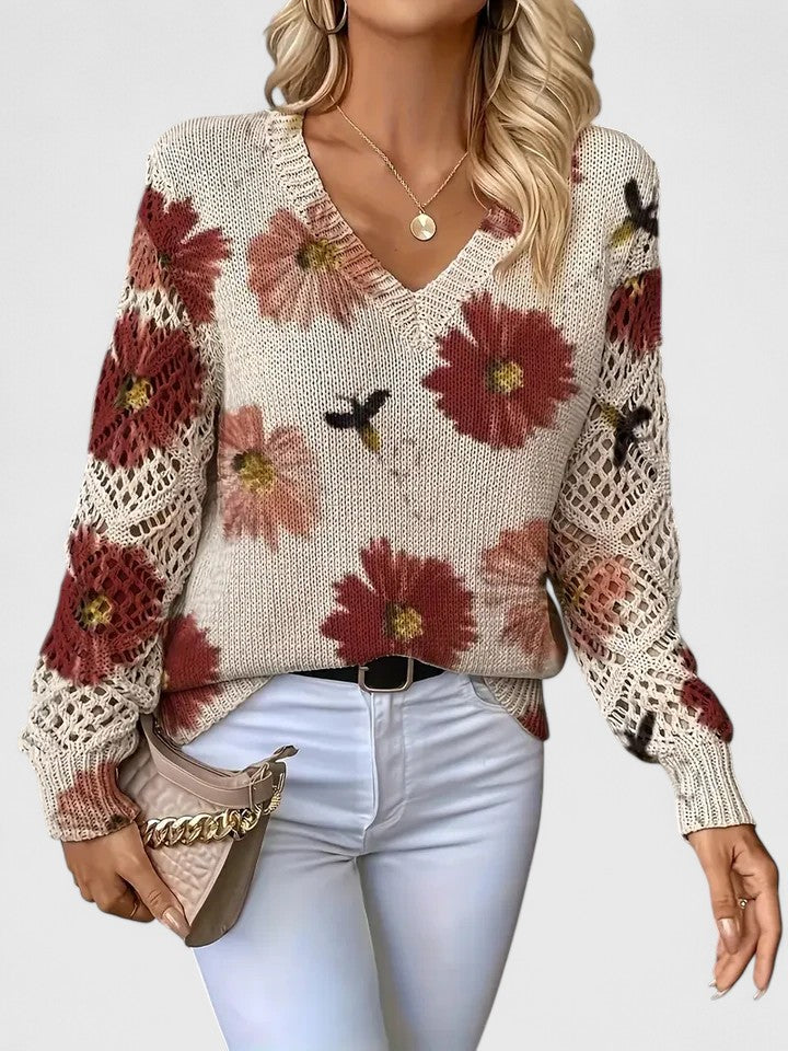 Aurélie™ | Élégance florale Pull